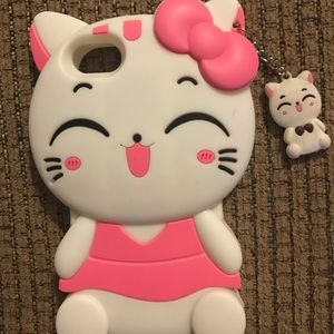 Case For iPhone 7 Silicone hello kitty